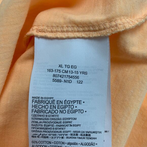 Hurley T Shirt Boys XL Extra Large Neon Orange Photo Beach Short Sleeve Crew Tee - Picture 9 of 13